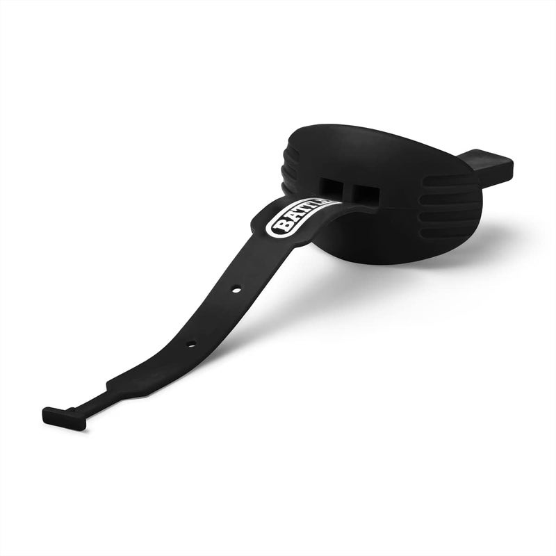 Battle Sports Speed Football Mouthguard with Strap - Oxygen Football Mouthguard Superior Airflow & Better Performance, Maximum Breathability - Black - Image 2